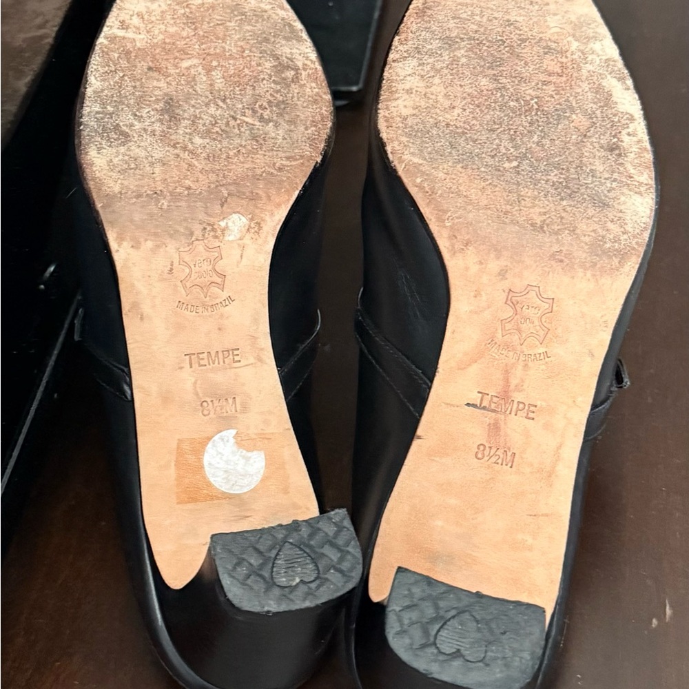 Brighton Black Studded Slip-On Mule Loafers - Picture 9 of 9